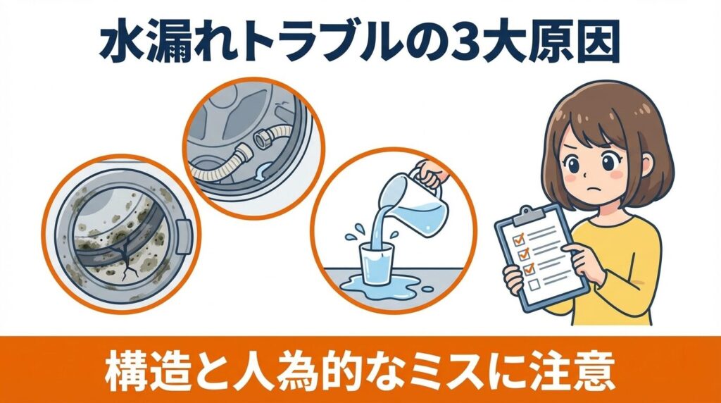 水漏れトラブルが起きる主な原因と構造上の弱点
