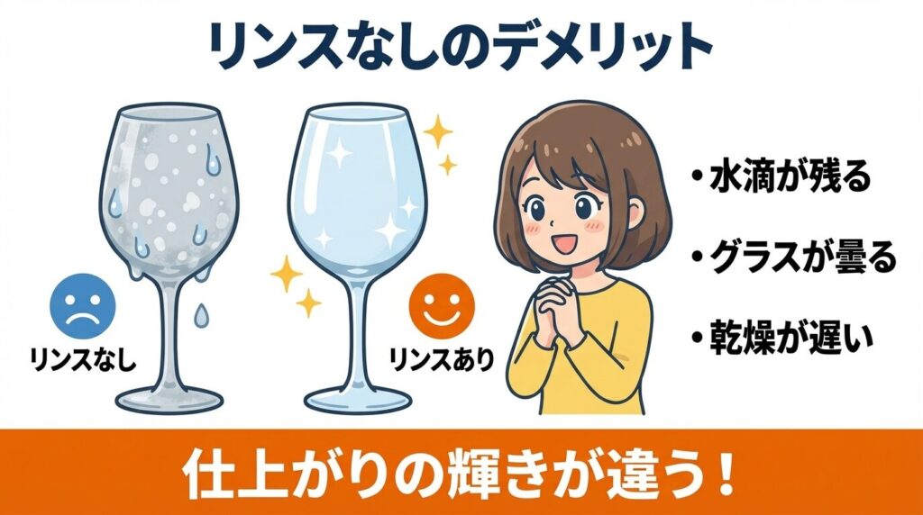 リンスエイドなしだと乾燥や仕上がりはどうなる？