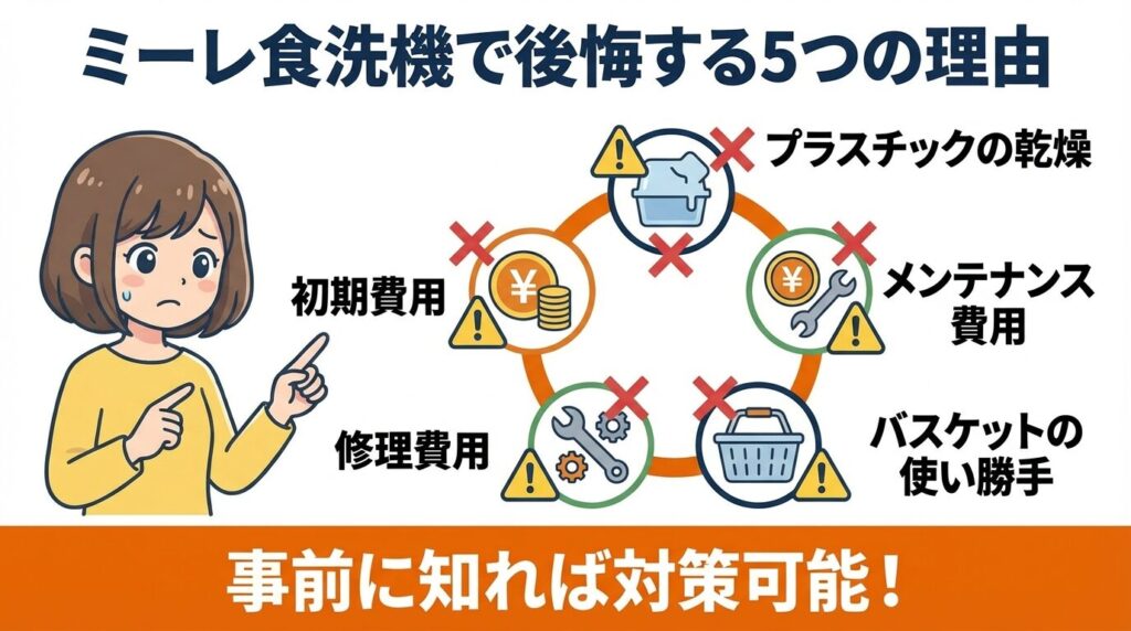 ミーレ食洗機で後悔する5つの典型的な理由