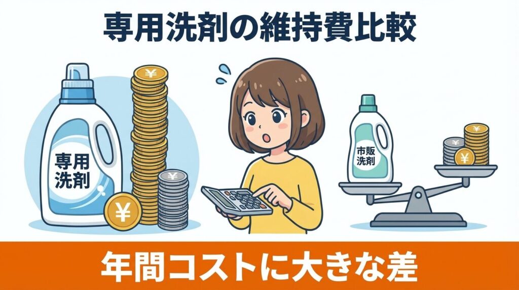 理由2：専用洗剤等の維持費が高い
