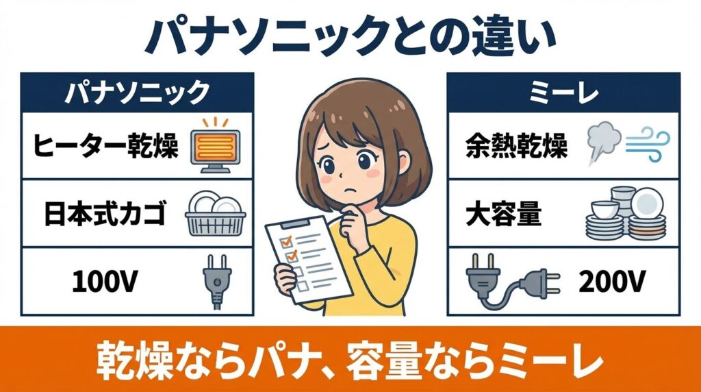 パナソニック最新フロントオープンとの違い