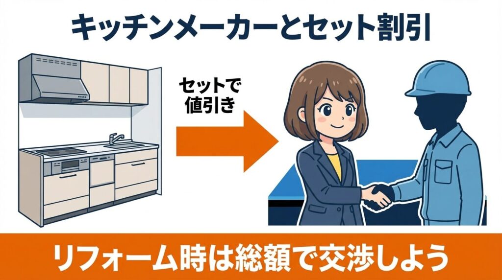 キッチンメーカー経由の割引率と交渉術