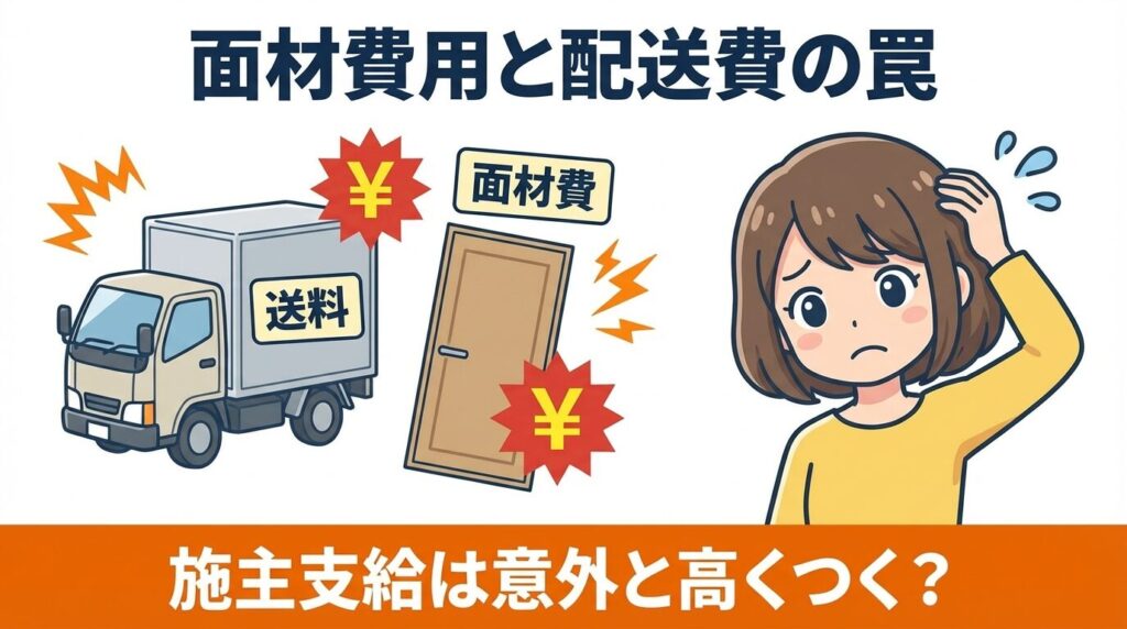 施主支給は損？面材費用と配送費の確認