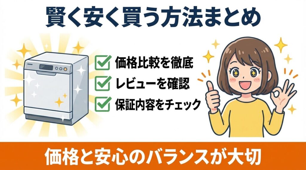 後悔なくミーレ食洗機を安く買う方法のまとめ