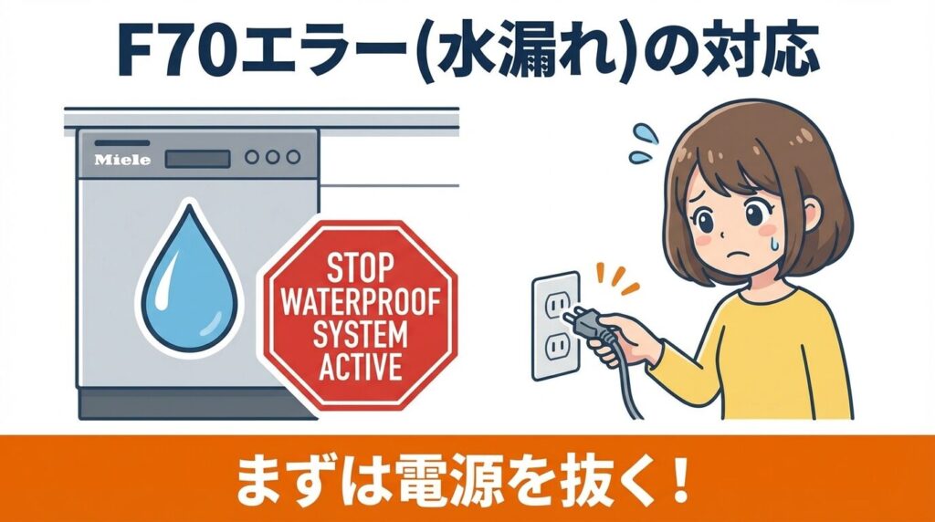 頻発するF70（防水システム）の対応