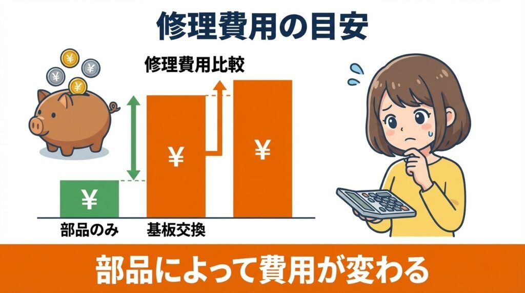 修理代の目安と高額になるケース