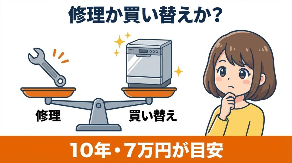 修理か買い替えかの判断基準と寿命