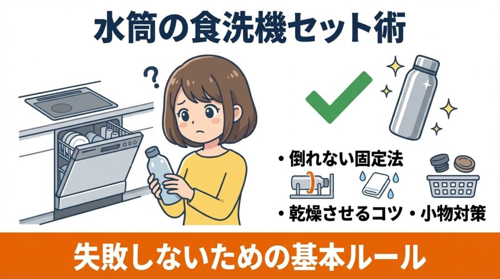 食洗機の水筒の入れ方で失敗しない固定のコツ
