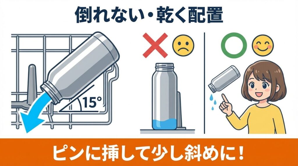 倒れない・乾くための最適な配置ルール