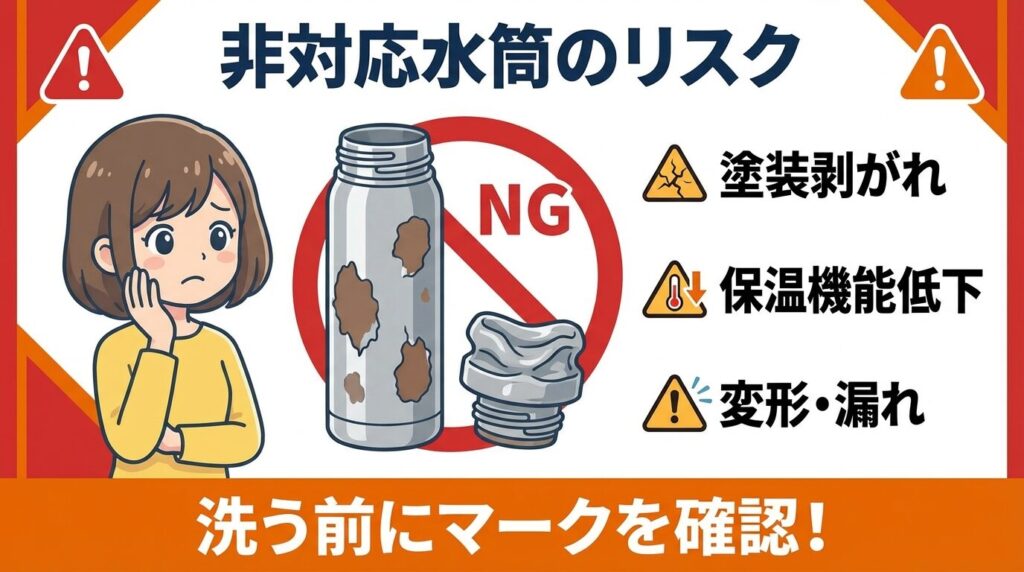 食洗機の水筒の入れ方と非対応品のリスク