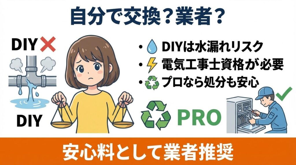 自分で交換か業者依頼か？費用対効果の比較