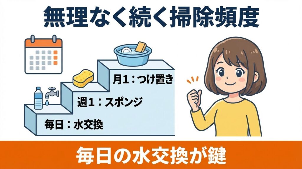 推奨される掃除頻度はどれくらい？
