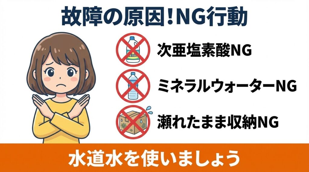 吸水スポンジ・フィルターの正しい洗い方