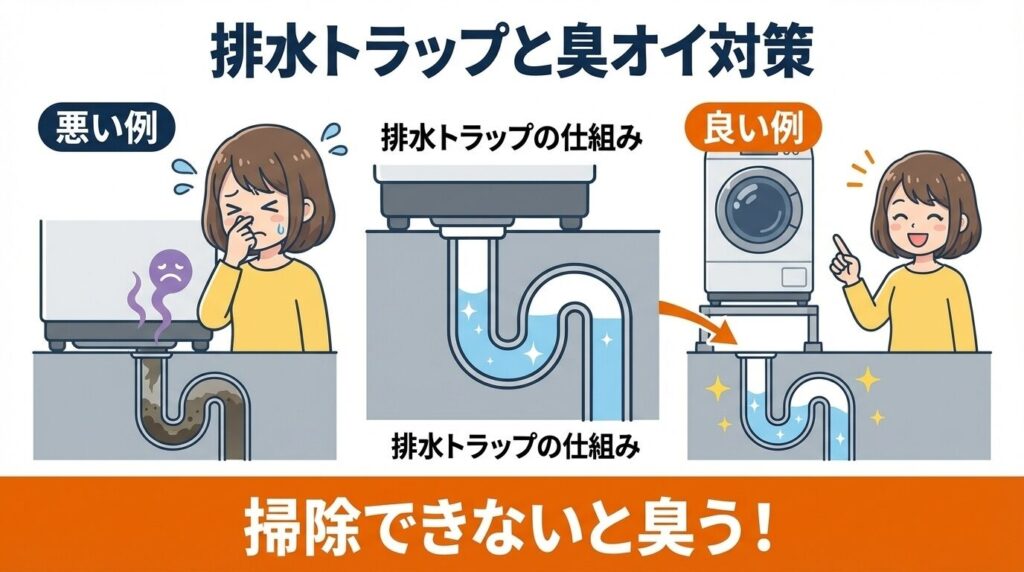 パンなし時の排水トラップと臭い対策