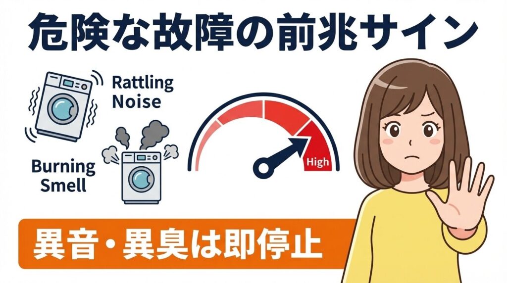 異音やにおいは危険!故障の前兆サイン