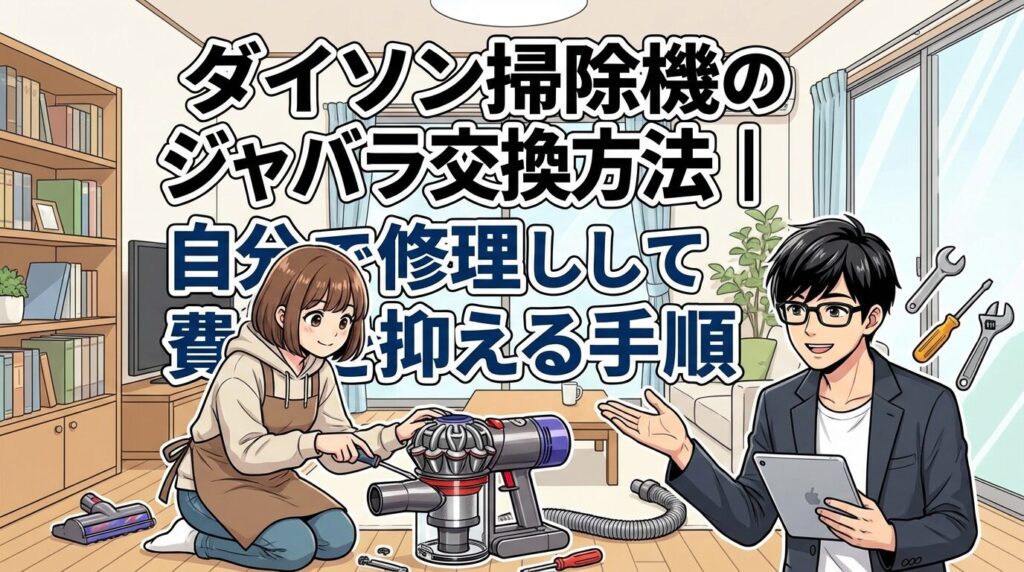 ダイソン掃除機のジャバラ交換方法｜自分で修理して費用を抑える手順