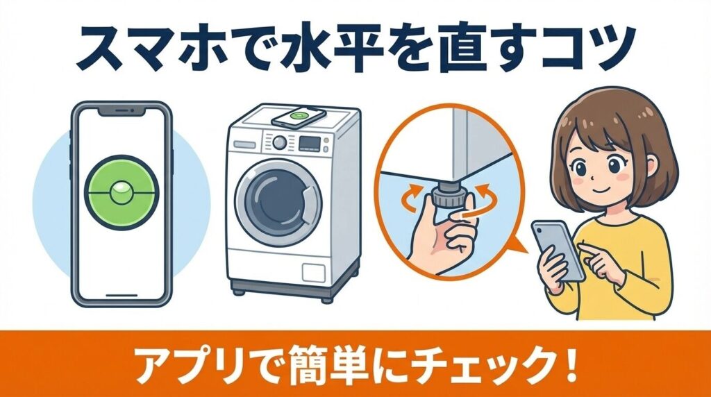 女性も簡単!水準器なしで水平を直すコツ