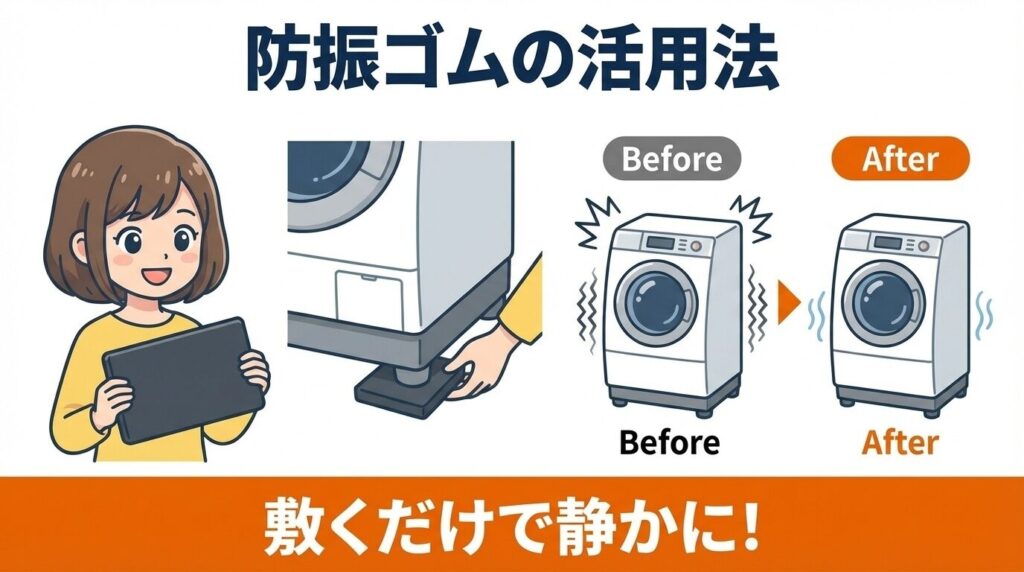 騒音を防ぐ!防振ゴムやマットの活用法