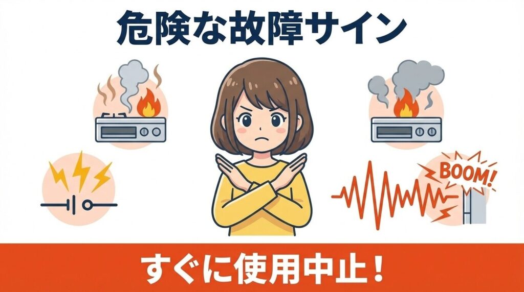 買い替えが必要な故障の判断ライン