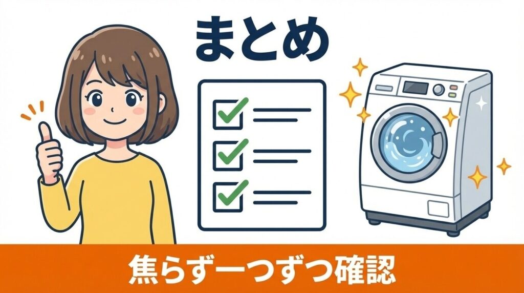まとめ:洗濯機が脱水できない・回転しない場合