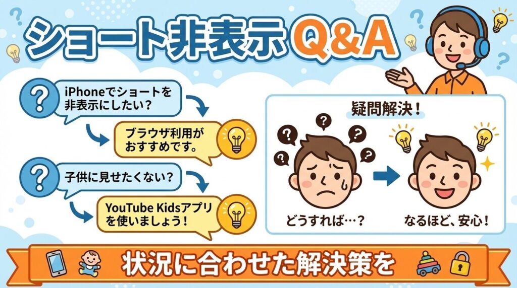 よくある質問:YouTubeショート動画の非表示Q&A
