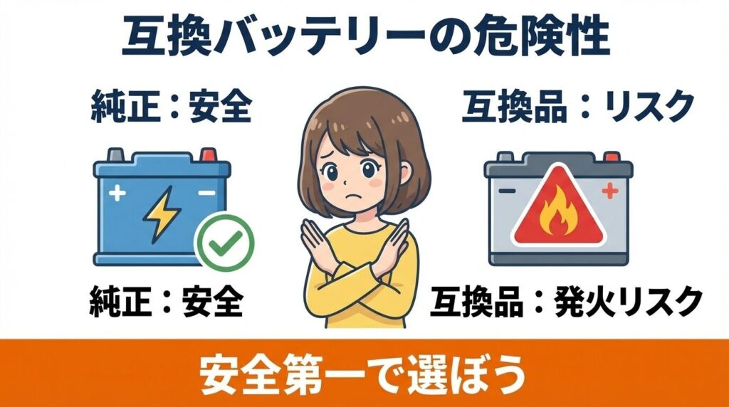 交換するなら純正?互換バッテリーのリスクと真実