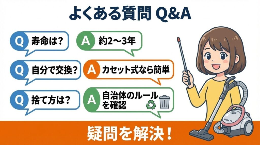 日立掃除機の不具合に関するよくある質問