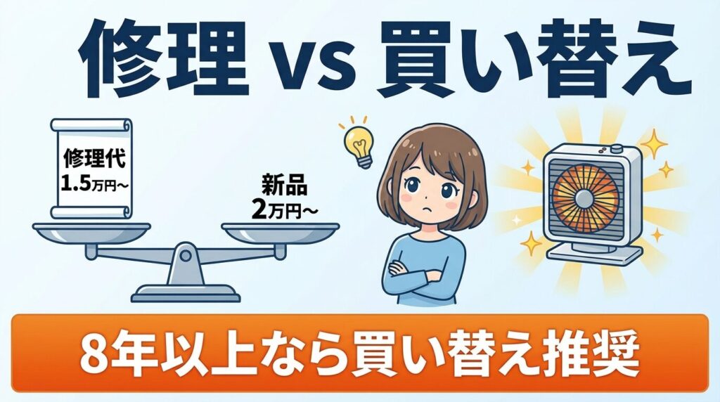 修理代の目安と買い替え判断の損益分岐点