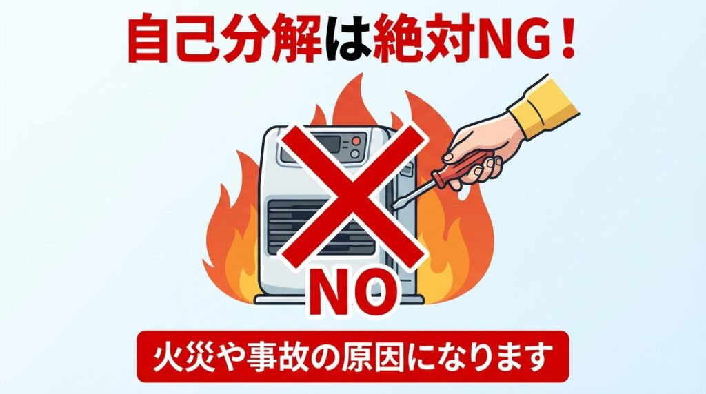 自己分解・DIY修理の危険性と禁止事項