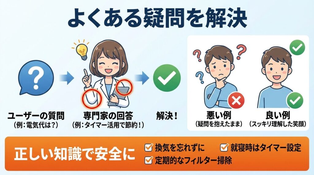 ファンヒーターつけっぱなしに関するQ&A