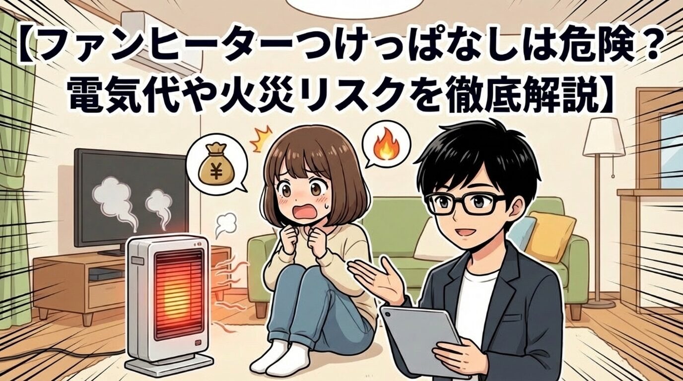 ファンヒーターつけっぱなしは危険？電気代や火災リスクを徹底解説