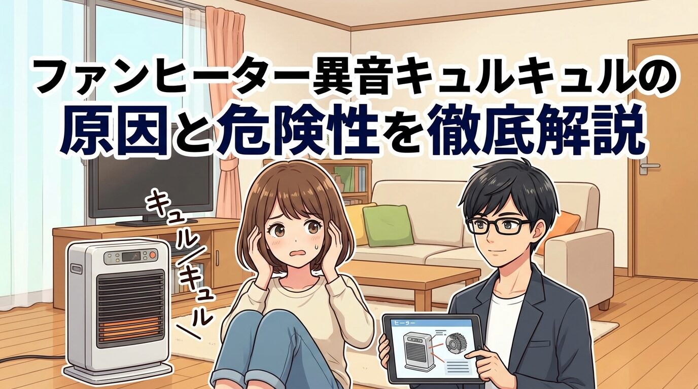 ファンヒーター異音キュルキュルの原因と危険性を徹底解説