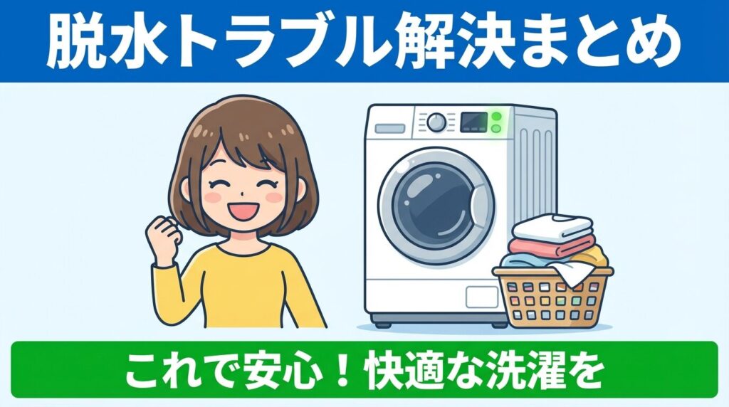 パナソニック洗濯機の脱水が終わらない解決策