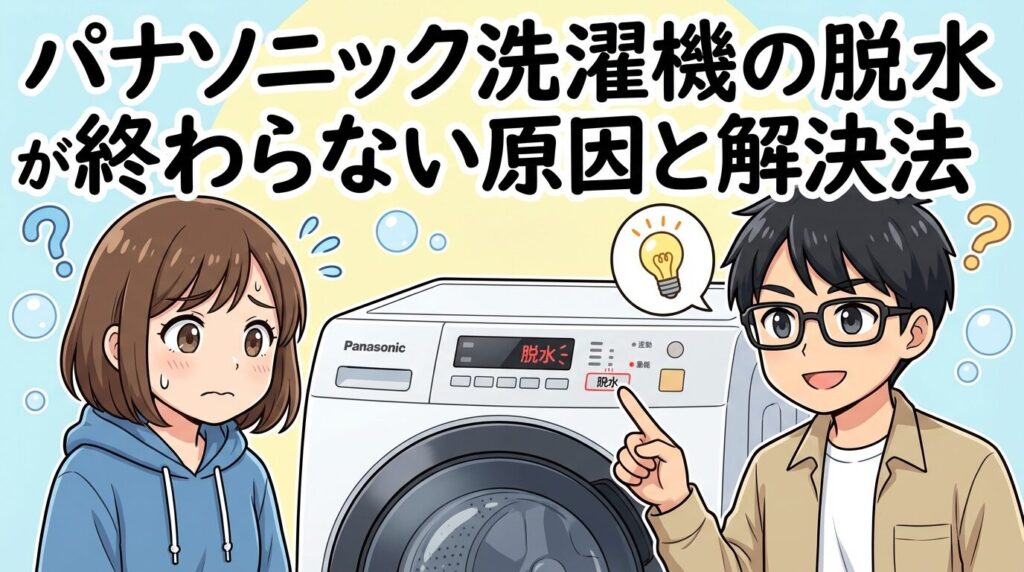 パナソニック洗濯機の脱水が終わらない原因と解決法