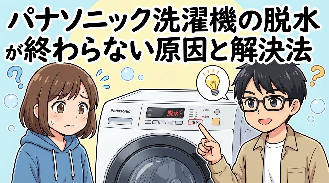 パナソニック洗濯機の脱水が終わらない原因と解決法