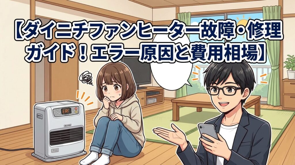 ダイニチファンヒーター故障・修理ガイド！エラー原因と費用相場