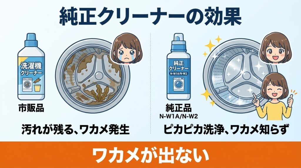 ワカメ汚れを出さない純正クリーナーの選び方と効果