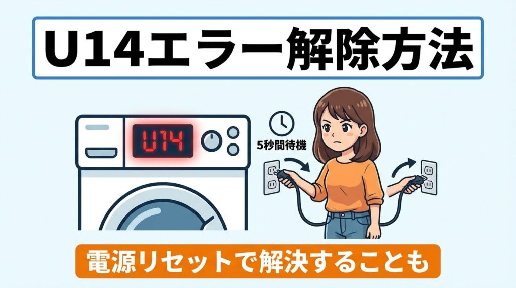エラーU14の解除とリセット方法
