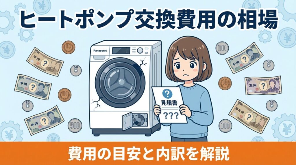 パナソニック 洗濯機 ヒートポンプ 交換費用の相場