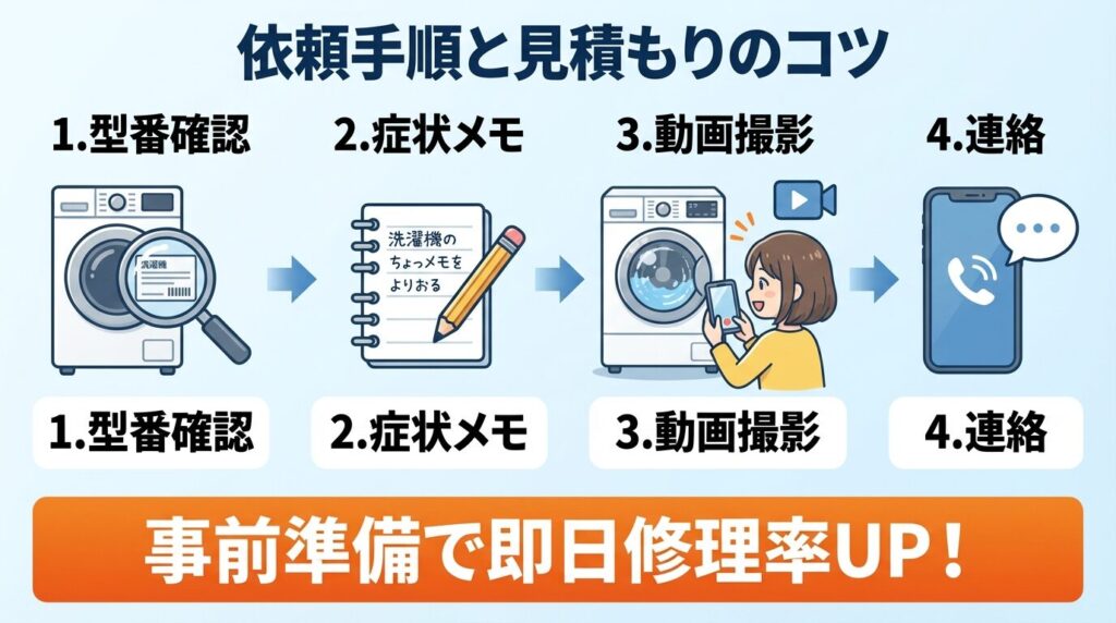 依頼手順と見積もりのコツ