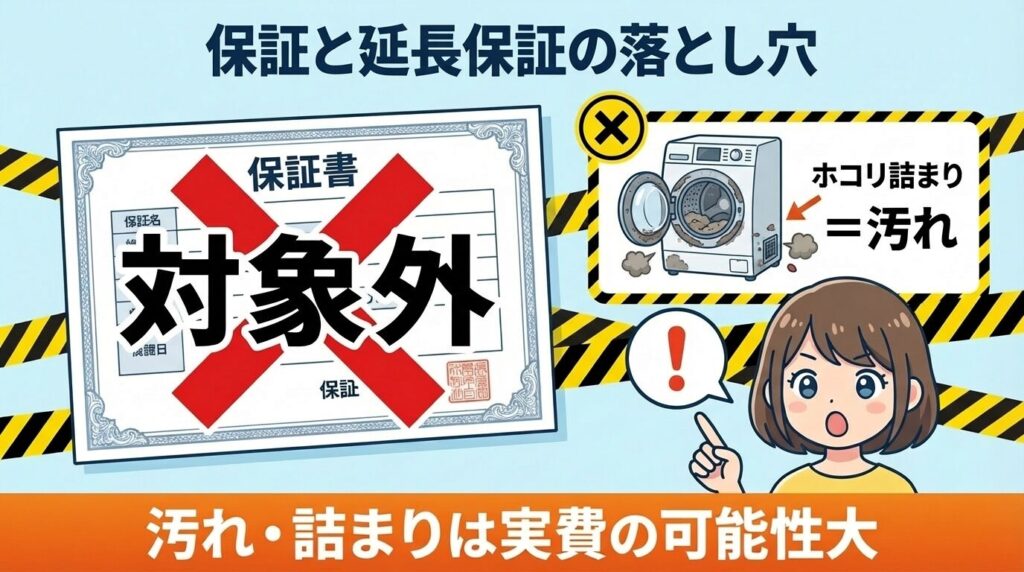 保証と延長保証の落とし穴
