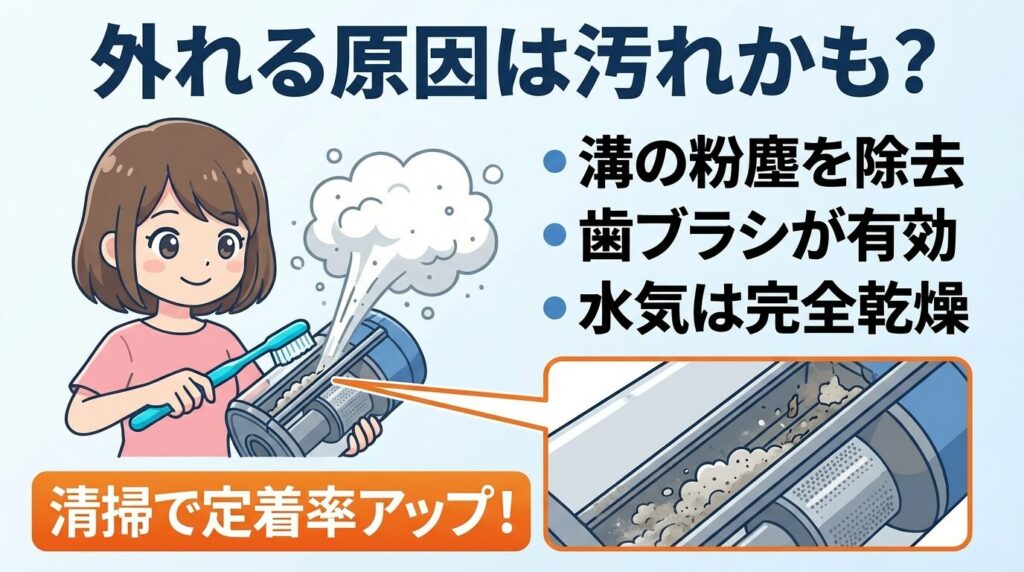 それでも外れるなら？パッキン装着前に確認すべき「溝の汚れ」と清掃のコツ