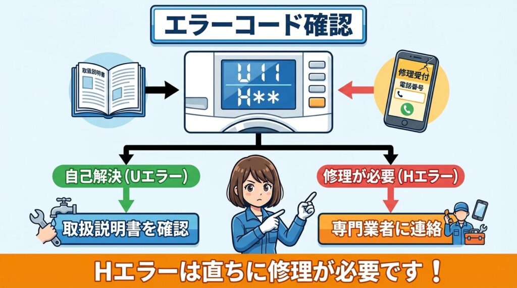 本当に故障かも？確認すべきエラーコードとサイン