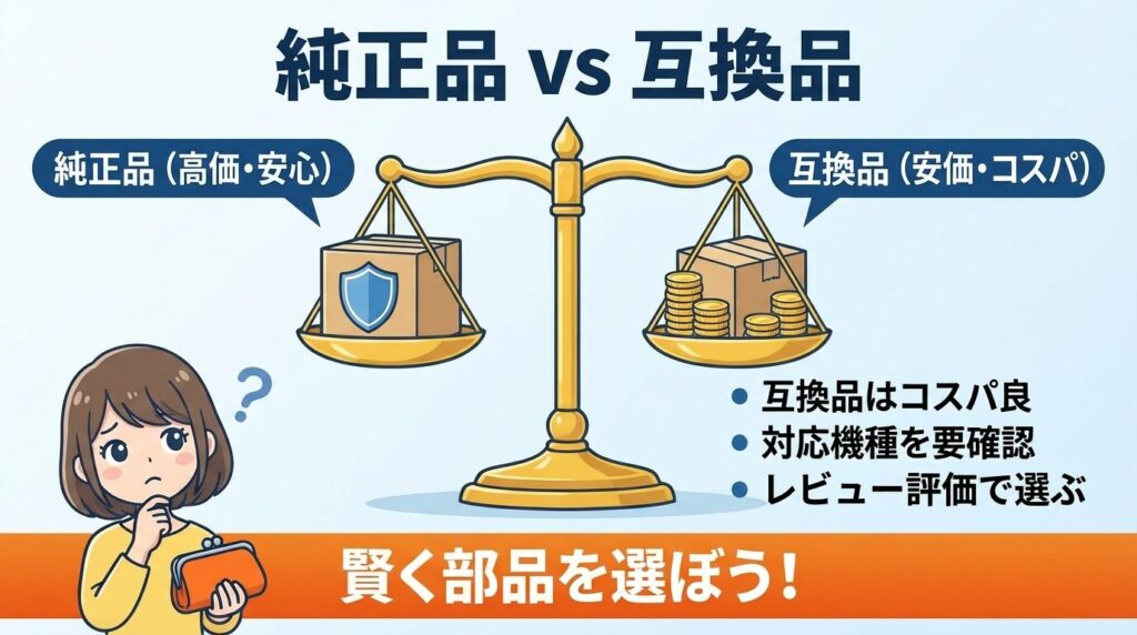 純正品vs互換品どっち？おすすめの交換用パッキンと最安値購入ガイド