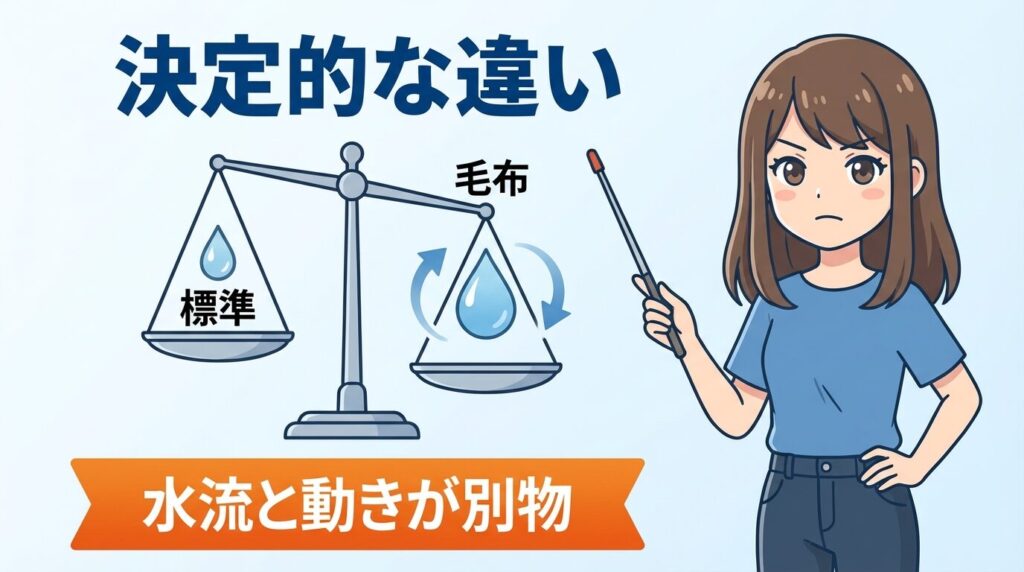 パナソニック洗濯機の毛布コースと標準コースの決定的な違い