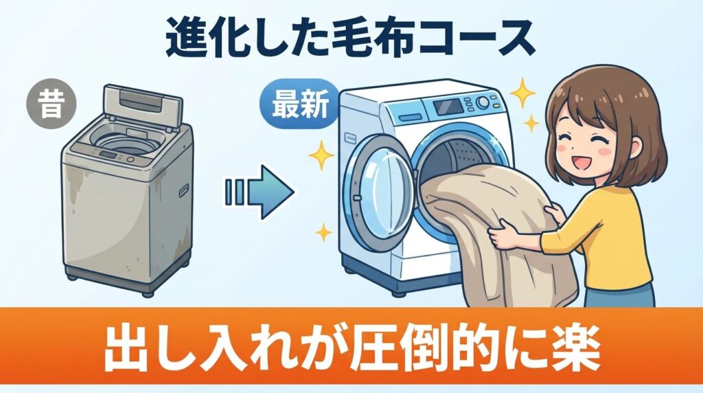 昔の大物コースと最新モデルの毛布コースは何が変わったか