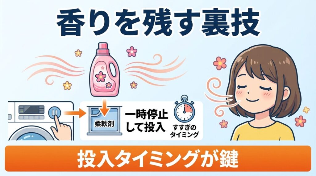 柔軟剤の香りを残すならフレグランスコースとの併用が正解