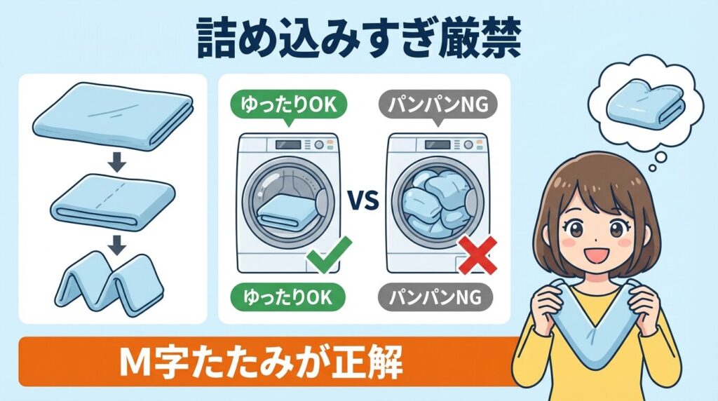 詰め込みすぎ厳禁な毛布のサイズ別容量と正しいたたみ方
