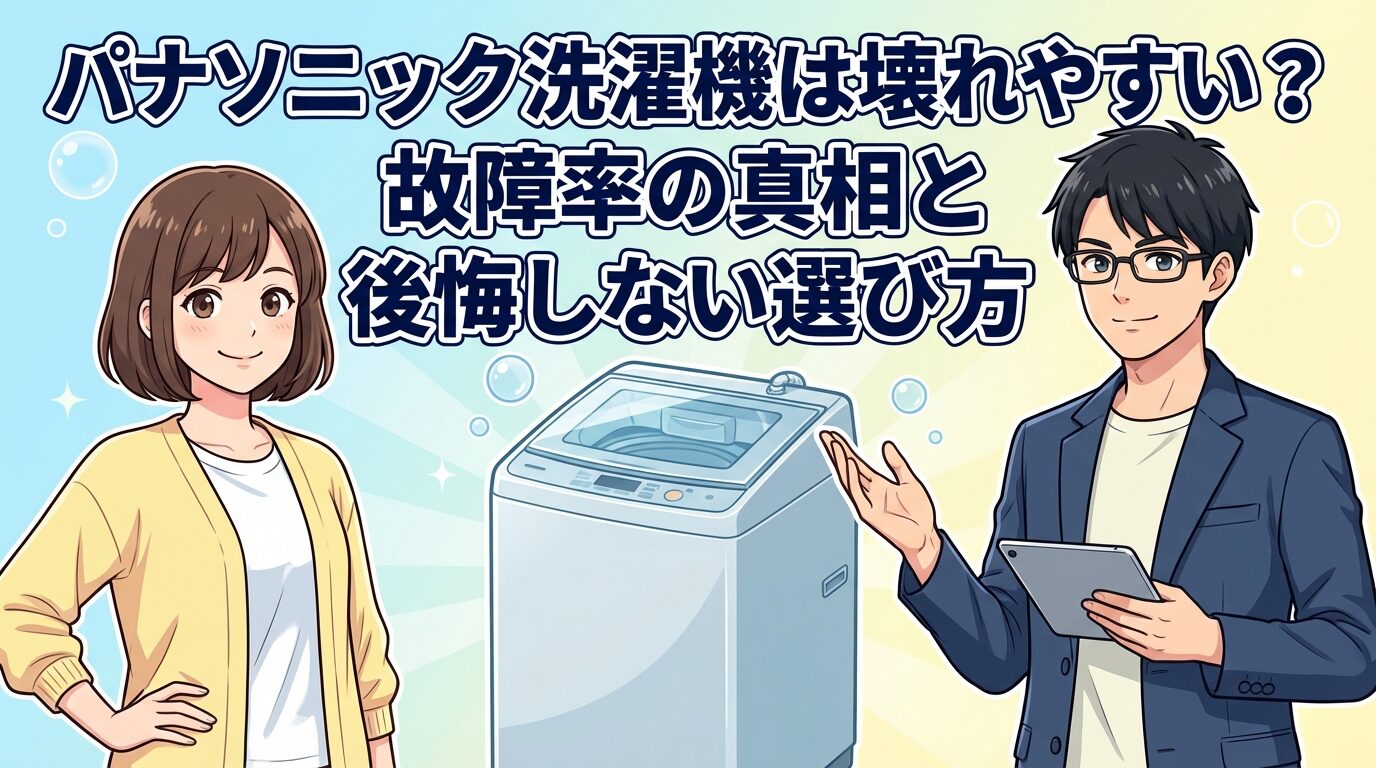 パナソニック洗濯機は壊れやすい？故障率の真相と後悔しない選び方