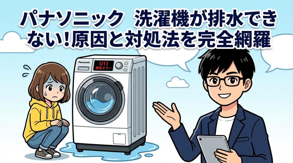 パナソニック洗濯機が排水できない！原因と対処法を完全網羅